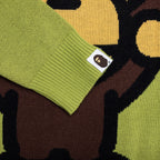 Kid's Big Baby Milo Cotton Knit Sweater - Green