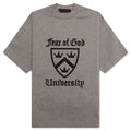 Kid's Heavy Crewneck Tee - Heather Gray