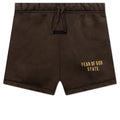 Kid's Heavy Fleece Soccer Short - Brown