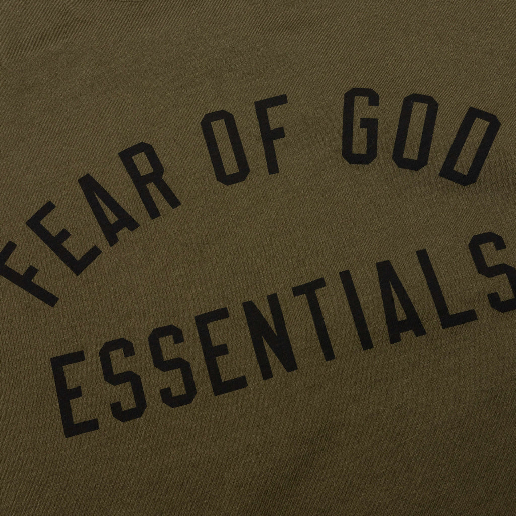 Kid's Jersey Crewneck Tee - Olive