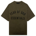 Kid's Jersey Crewneck Tee - Olive