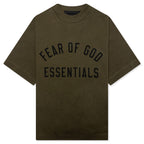 Kid's Jersey Crewneck Tee - Olive