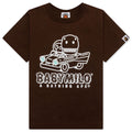 Kid's Milo Dinosaurs Reflector Print Tee - Brown