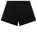 Knitted Panel Shorts - Black