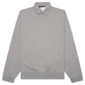 L/S Polo - Dark Heather Oatmeal