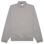 L/S Polo - Dark Heather Oatmeal