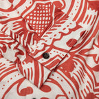 L/S Printed Woven - Brick