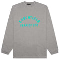 Heavy Jersey L/S Tee - Dark Heather Oatmeal
