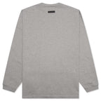 Heavy Jersey L/S Tee - Dark Heather Oatmeal