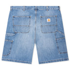 OG Single Knee Short - Blue Burst Washed