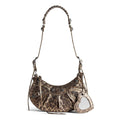 (WMNS) Balenciaga Le Cagole XS Shoulder Bag Metallized With Leopard Print 'Brown' 6713092AAV72529