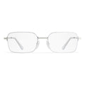 (WMNS) Balenciaga Invisible Rectangle Sunglasses 'Silver' 768058T00051402