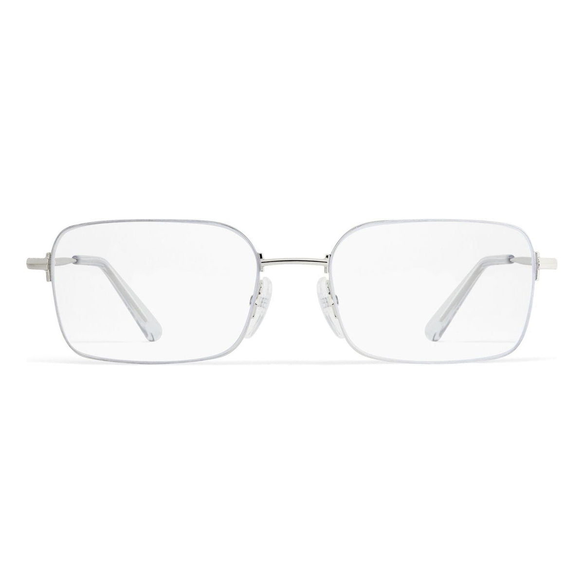 (WMNS) Balenciaga Invisible Rectangle Sunglasses 'Silver' 768058T00051402