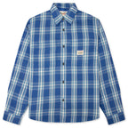Lau Plaid Shirt Jacket - Blue