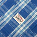 Lau Plaid Shirt Jacket - Blue