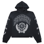 Legacy Crest Hoodie - Stained Black