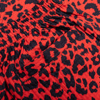 Leopard Active Shorts - Red