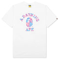 Liquid Camo College Tee - White/Pink