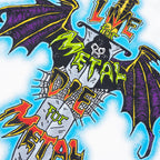 Live For Metal Tee - Light Archival White