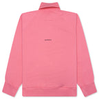 Logo Embroidered Long-Sleeve Polo Shirt - Candy Pink