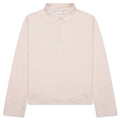 Long Sleeve Knit Polo - Bone