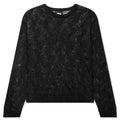 Loose Knit Cross Cable - Black