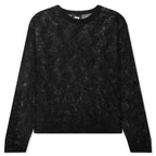 Loose Knit Cross Cable - Black