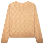 Loose Knit Cross Cable - Sand