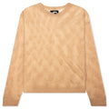 Loose Knit Cross Cable - Sand
