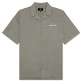 Script Camp Collar Shirt - Washed Khaki