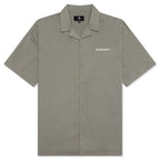 Script Camp Collar Shirt - Washed Khaki