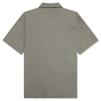 Script Camp Collar Shirt - Washed Khaki