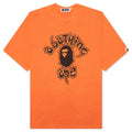 Mad College Garment Dyed Relaxed Fit Tee - Orange