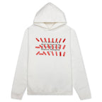 Stripe Stamp Hooded Sweatshirt - Off-White