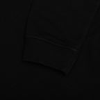 Upside Down Logo Hoodie - Black/White Embroidery