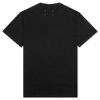 T-Shirt - Black/White Embroidery