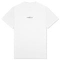 T-Shirt - White/Black Embroidery