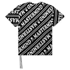 2 Color Velour T-Shirt - Black x White
