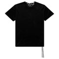 2 Color Velour T-Shirt - Black x White