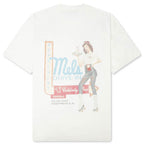 Represent x Mel's Diner T-Shirt - Flat White