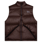 Micro Ripstop Down Vest - Brown