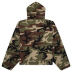Military Nylon Hooded Anorak - Woodland Camo