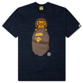 Milo On Ape Head Tee - Navy