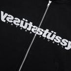Mirror Zip Hoodie - Black