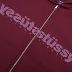 Mirror Zip Hoodie - Wine