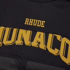 Monaco Football Jersey - Vintage Black/Yellow