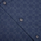 Shiny Monogram 72 Denim Shirt - Grey/Blue