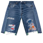 Monroe Triple-Wide Denim Repair Short - Indigo