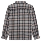 Motif Plaid Shirt - Grey