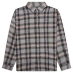 Motif Plaid Shirt - Grey